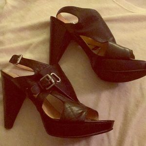 Nine West Black Cutout Dress Sandal